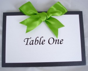Oleron Lime Green Table Numbers